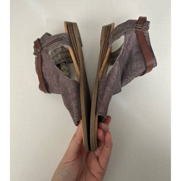 Women’s Blowfish Malibu Micro Wedge Open Toe Sandal Brown, Size 8.5 - Picture 2 of 6